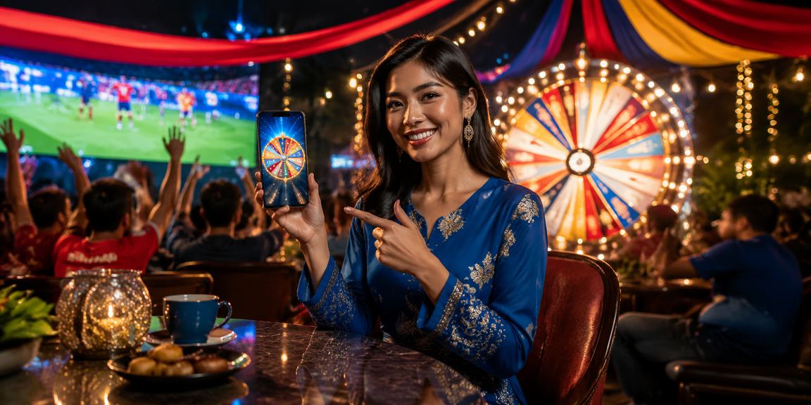 Permainan roulette di Kota Bharu dengan pakaian baju kurung